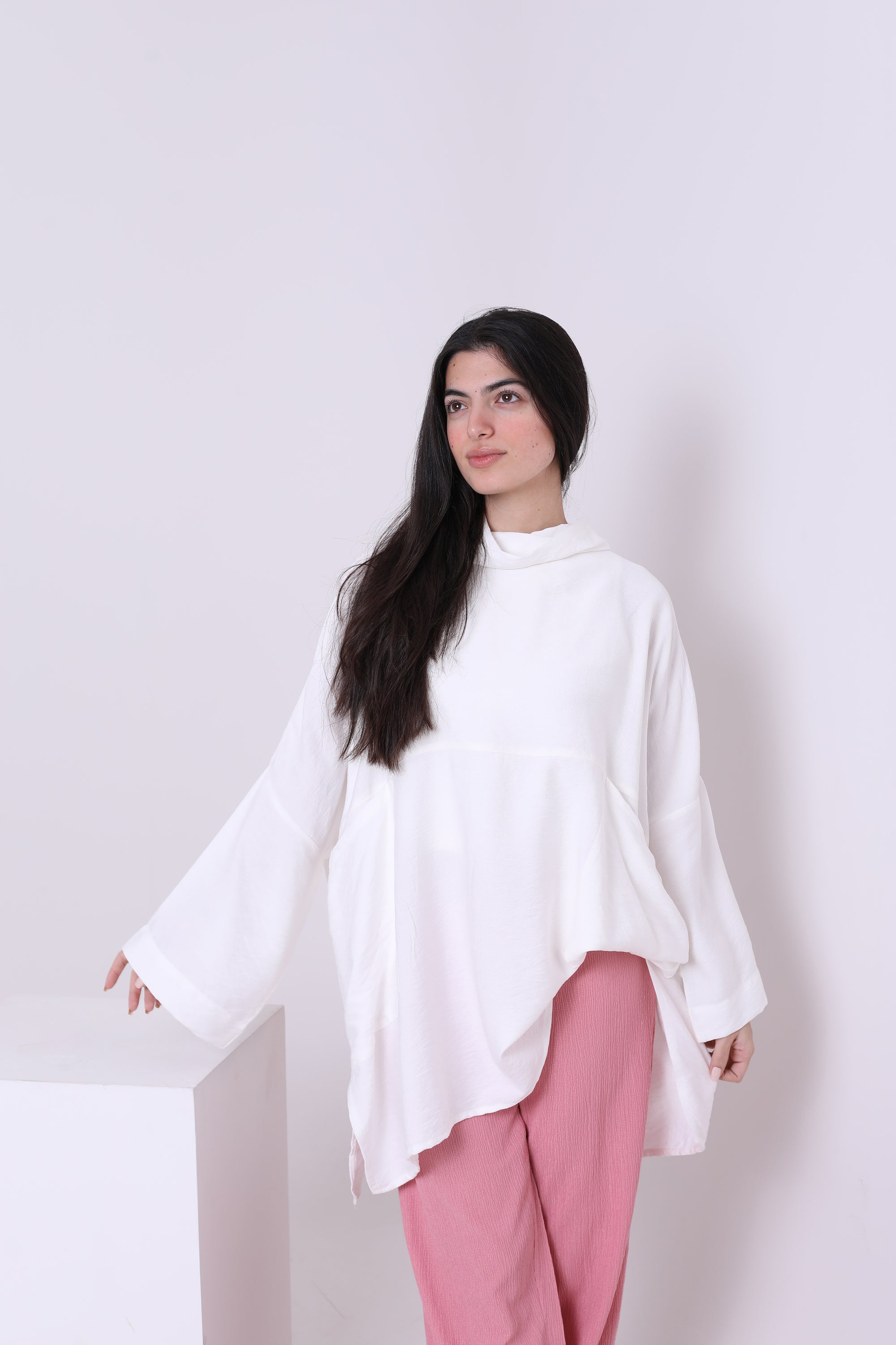 Linen Blend Blouse 3809