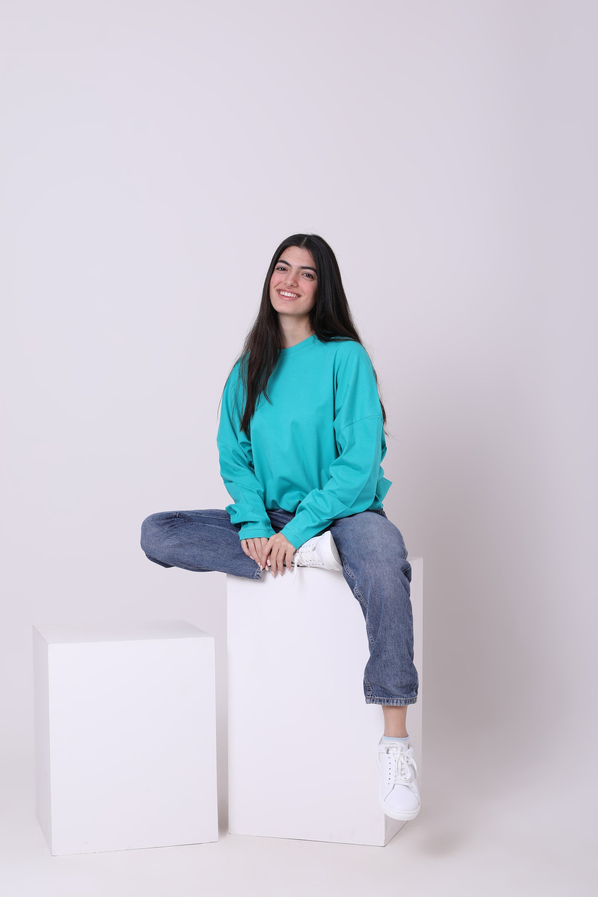 تي شيرت قطني مع شريط مطاطي