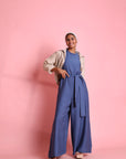 Linen Sleeveless Jumpsuit