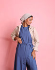 Linen Sleeveless Jumpsuit