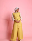Linen Sleeveless Jumpsuit