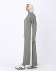 High Neck Knit Dress