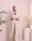 Elastic Linen Blend Pants