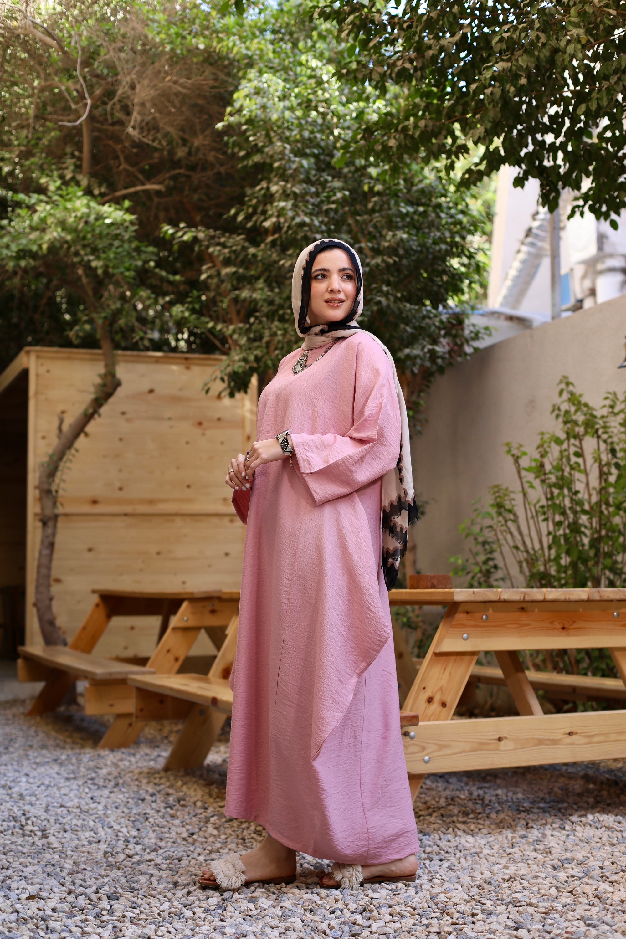 Linen Blend Dress 3808