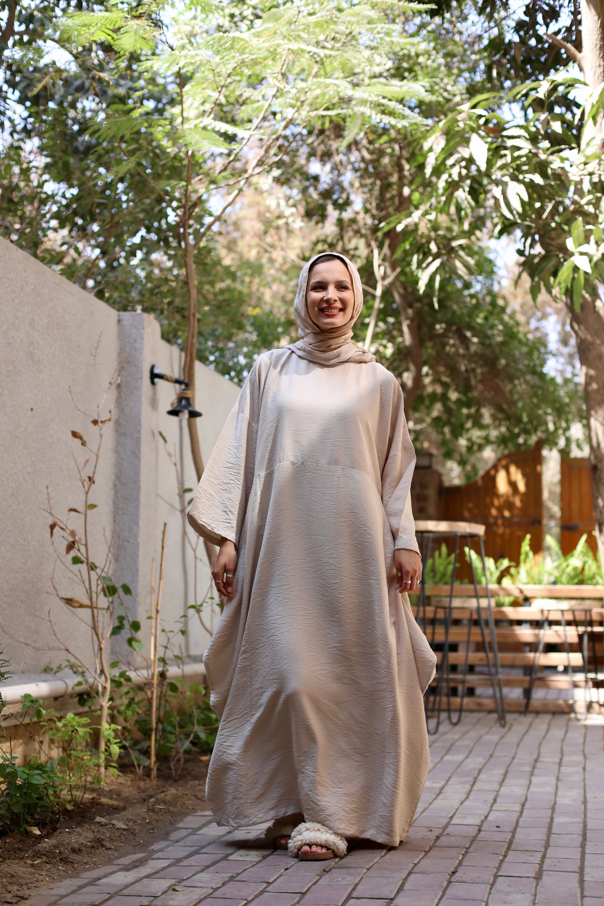 Linen Blend Dress 3808