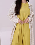 Linen Sleeveless Jumpsuit