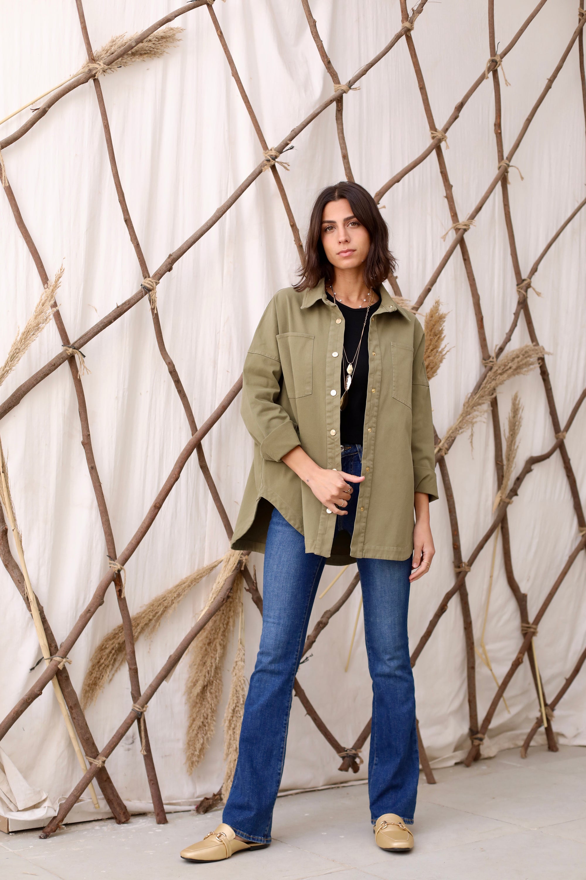 Gabardine Chemise