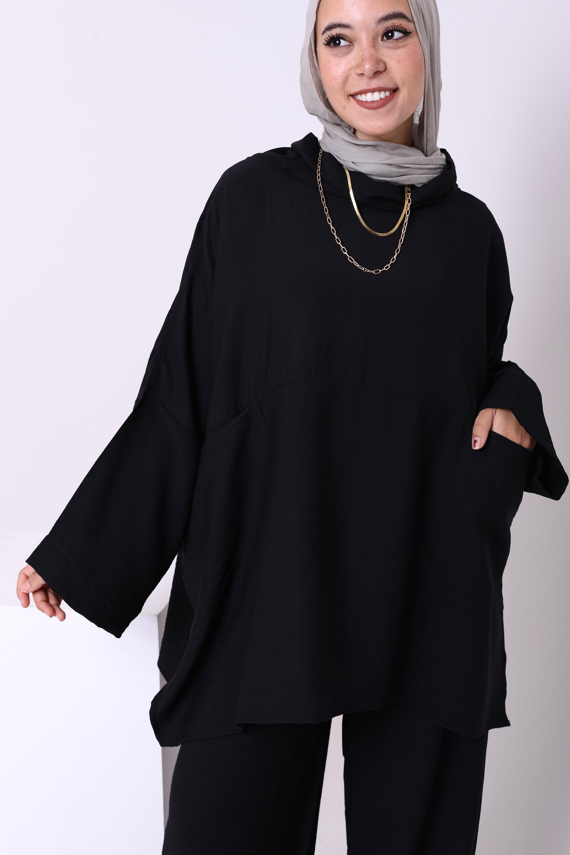 Linen Blend Blouse 3809