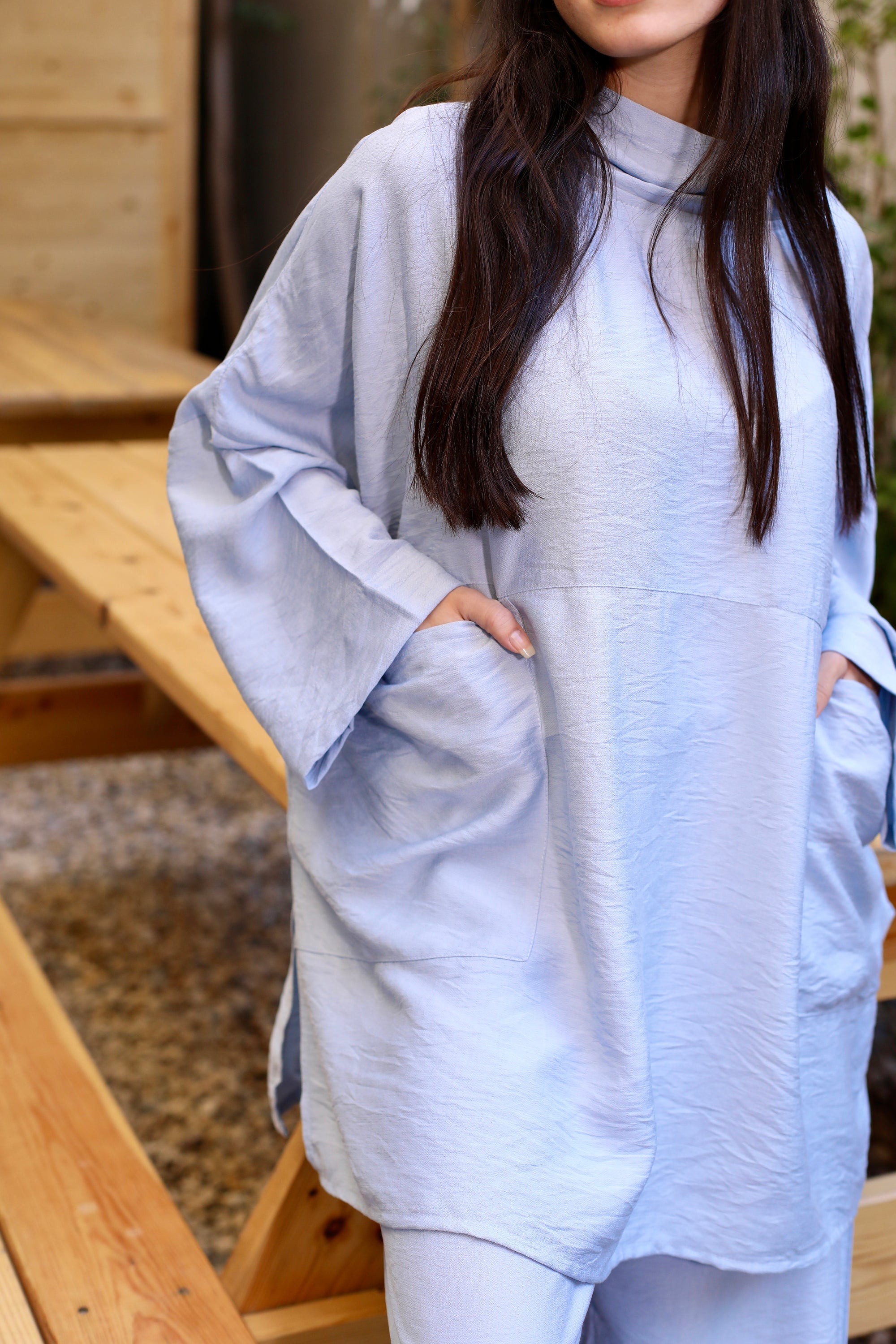Linen Blend Blouse 3809