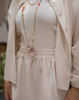 Long Sleeves Linen Blend Shirt