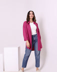 Button Linen Blend Shirt