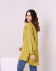 Button Linen Blend Shirt