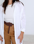 White Linen Dress Shirt