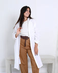 White Linen Dress Shirt