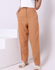 Linen Pants With Zipper