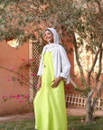 Sleeveless Linen Blend Dress