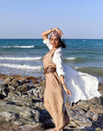 Sleeveless Linen Blend Dress