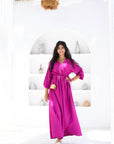 Linen Blend Dress With Belt