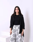 Printed Linen Pants