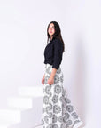 Printed Linen Pants