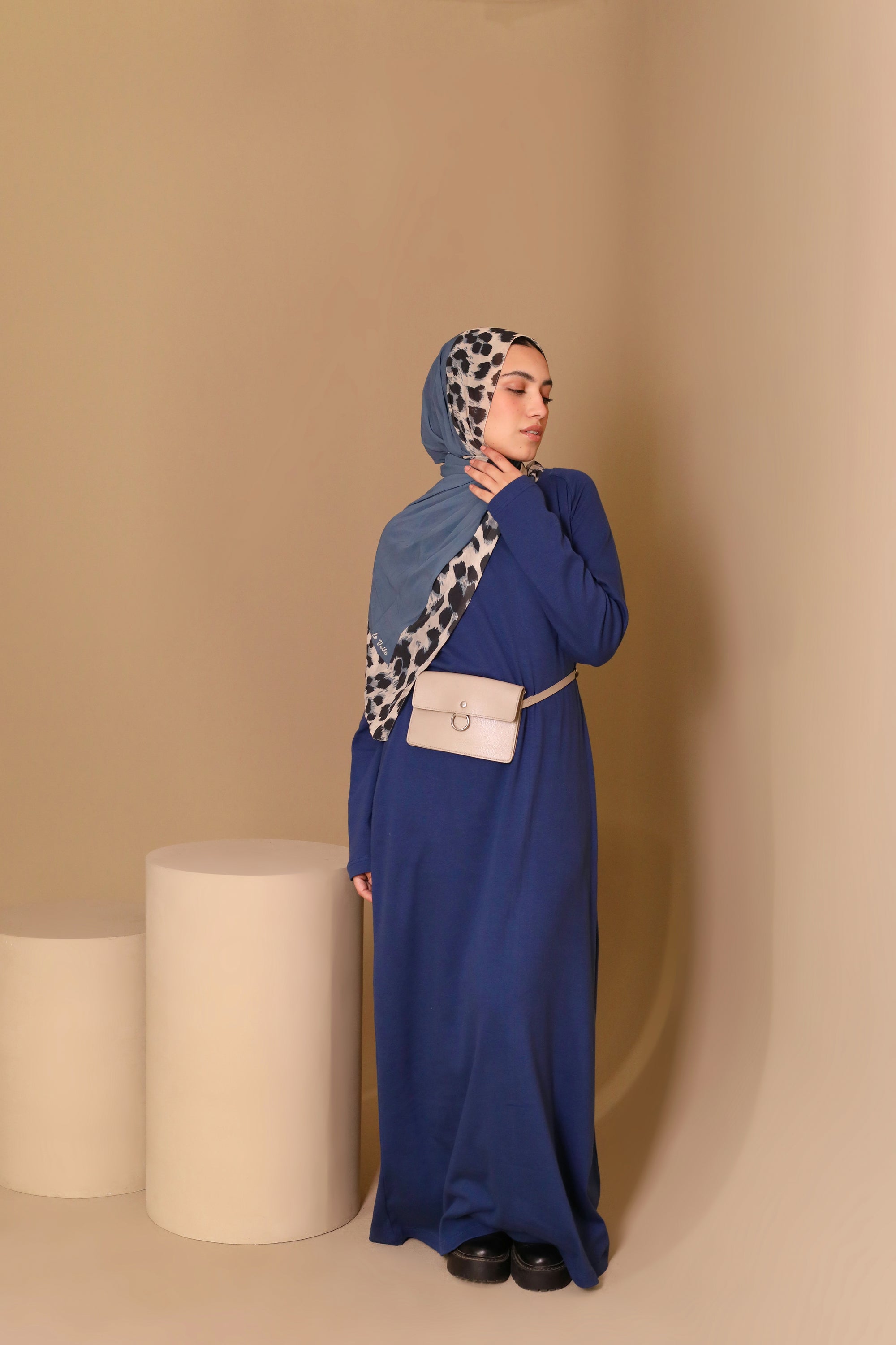 فستان قطني أساسي
