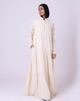 Half Buttons Dress