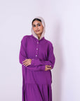 Half Buttons Dress