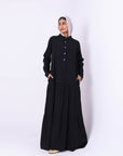 Half Buttons Dress