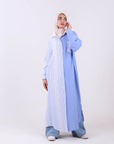 Two-Tone Maxi Dress Shirt