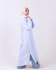 Two-Tone Maxi Dress Shirt