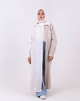 Two-Tone Maxi Dress Shirt