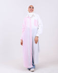 Two-Tone Maxi Dress Shirt