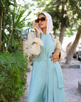 Linen Sleeveless Jumpsuit