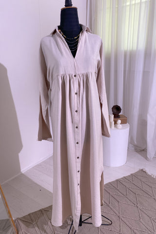 Linen Blend Dress 3823