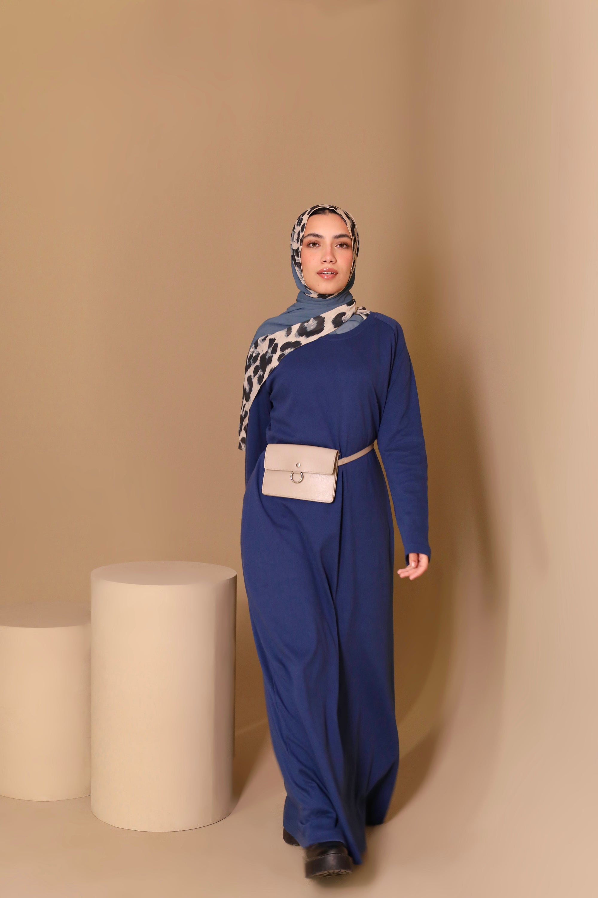 فستان قطني أساسي