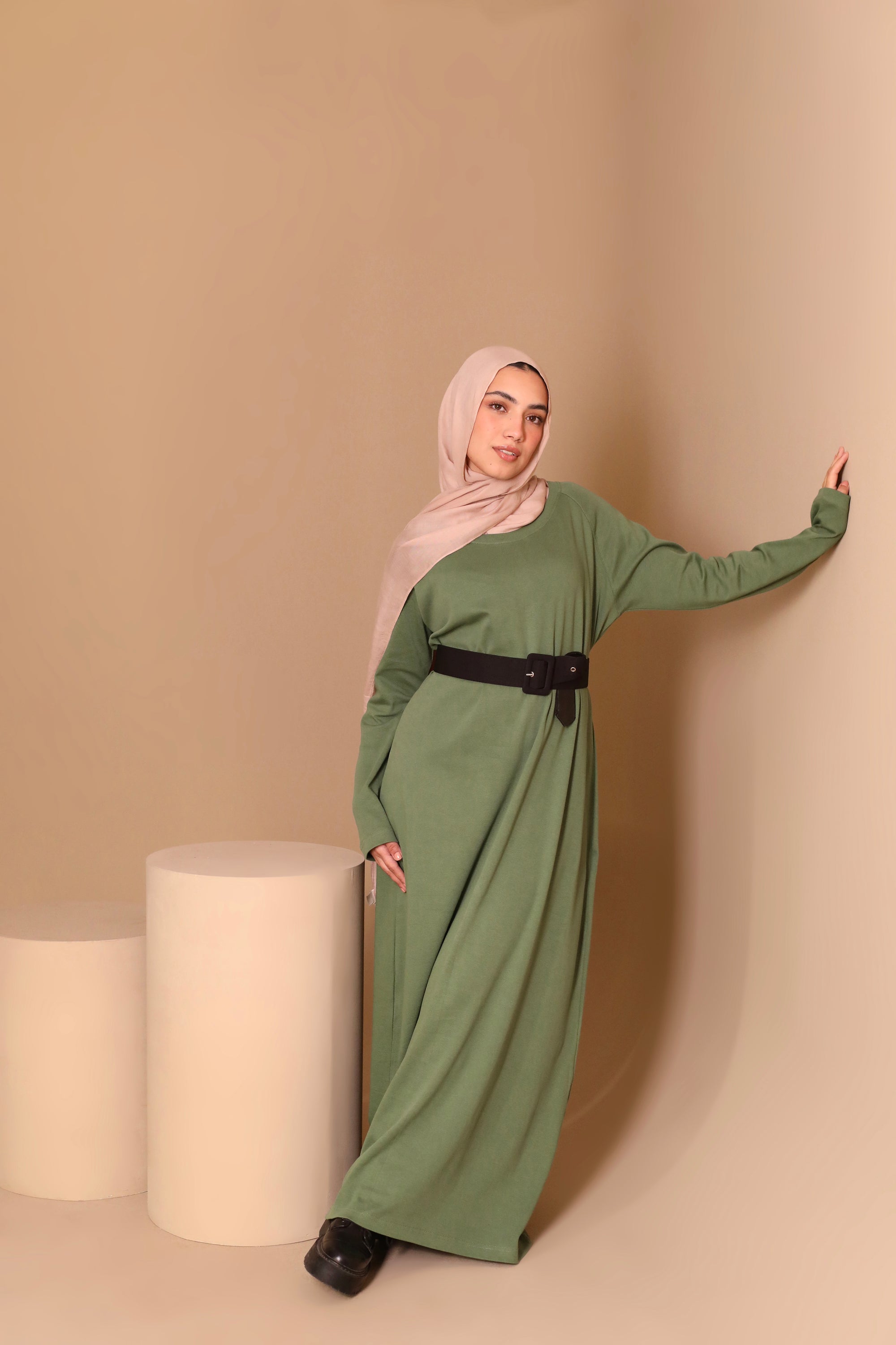 فستان قطني أساسي