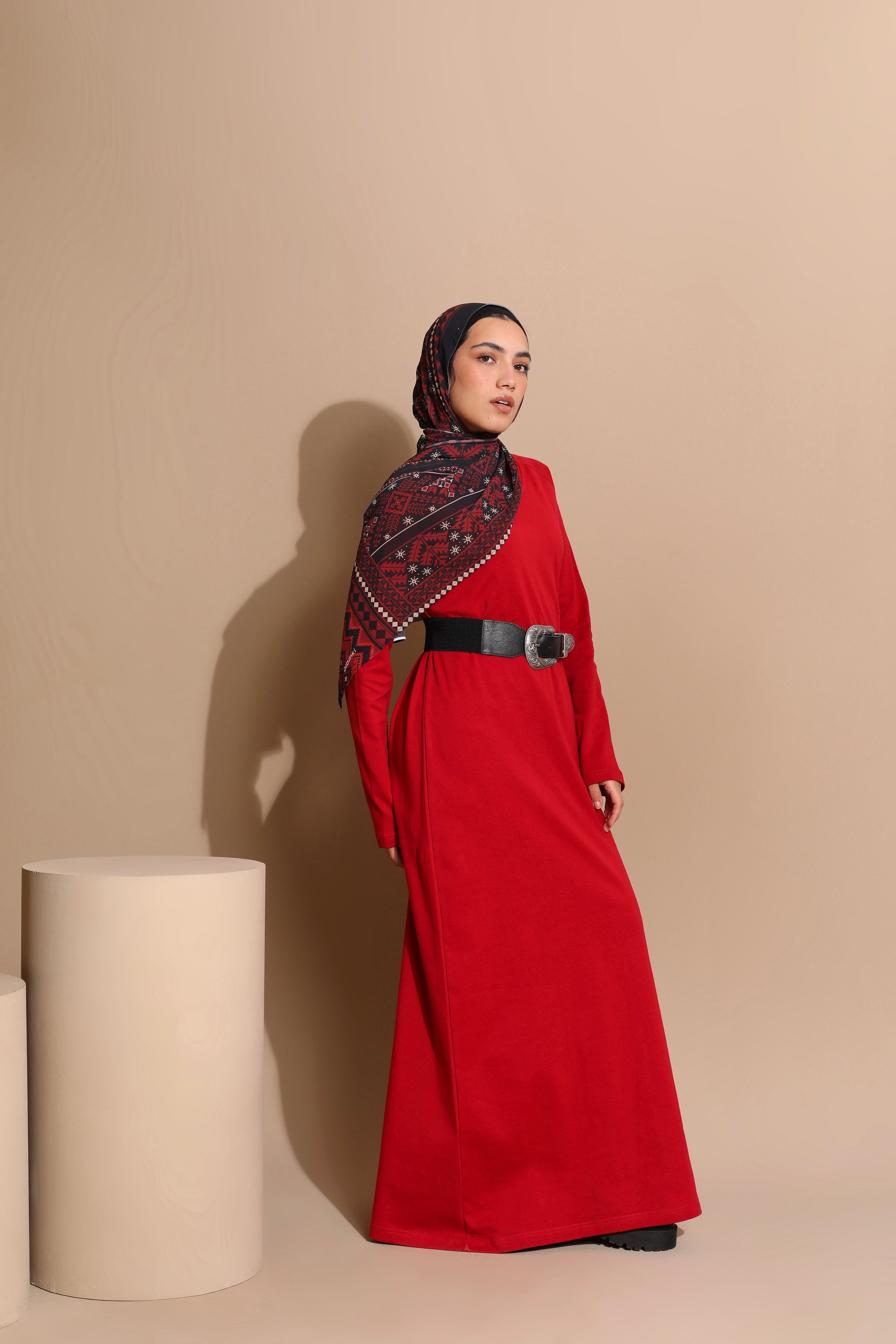 فستان قطني أساسي