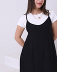 Sleeveless Linen Blend Dress