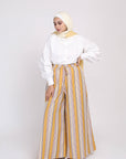 Wide Leg Popline Pants B22