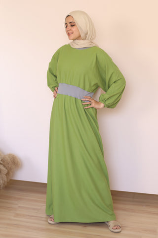 Buy green Cotton Dress 3677