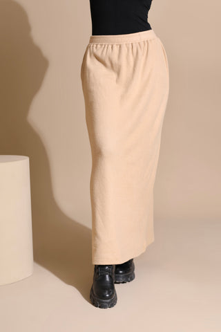 Buy beige Knitwear Skirt W609
