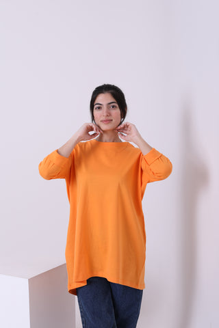 Buy orange Cotton TShirt 3824