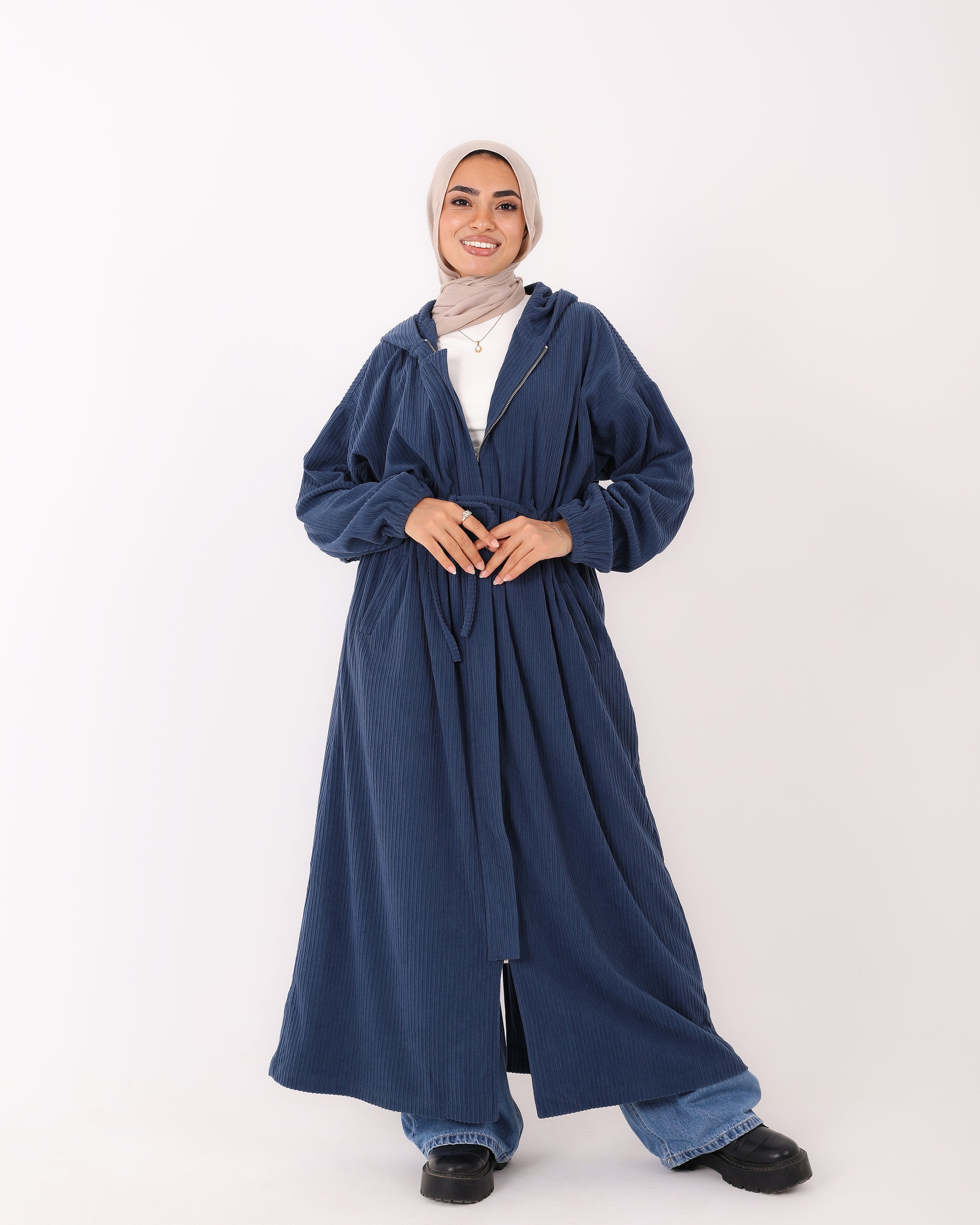 1004- Velvet Dress Shirt with belt