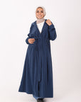 1004- Velvet Dress Shirt with belt