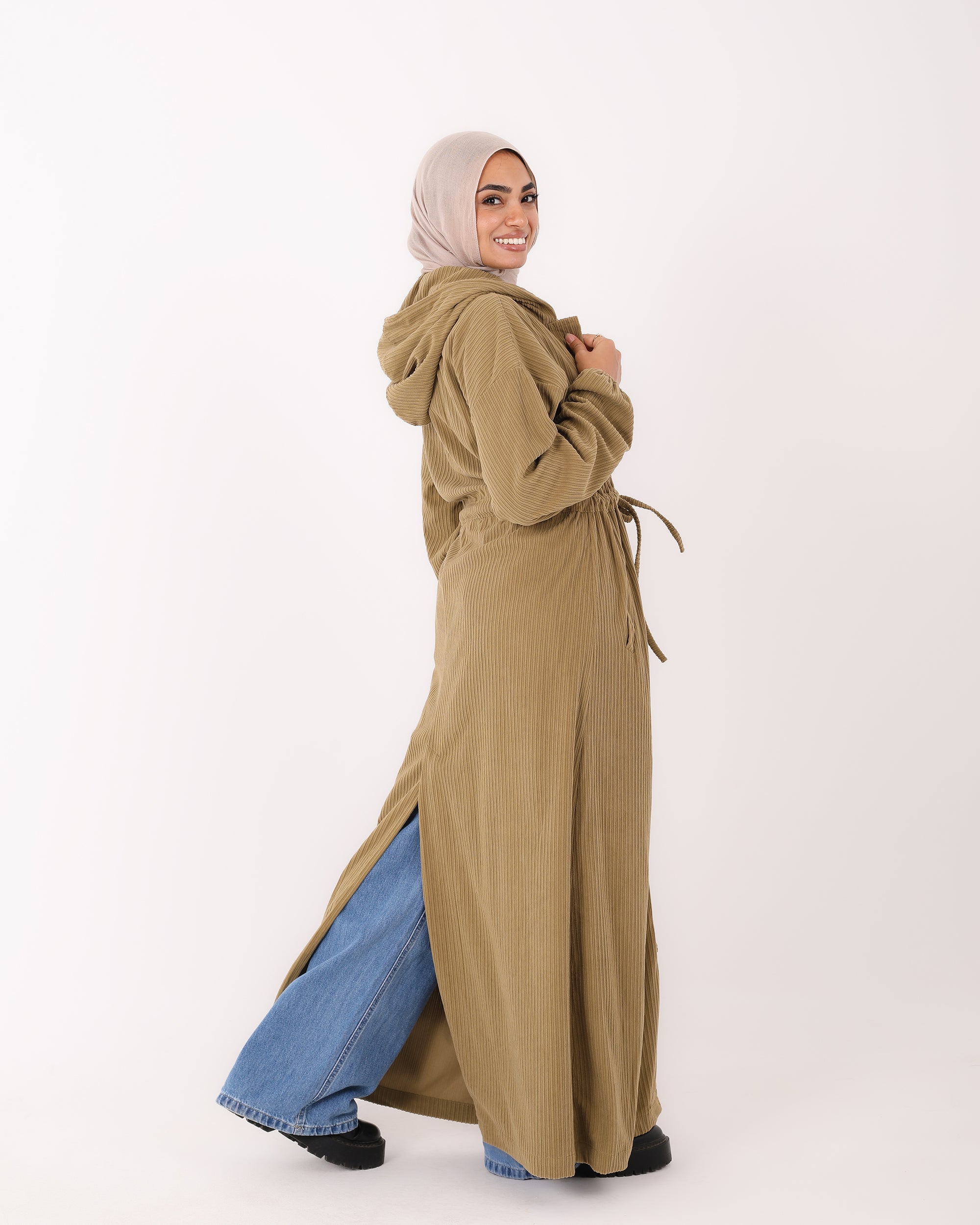 1004- Velvet Dress Shirt with belt