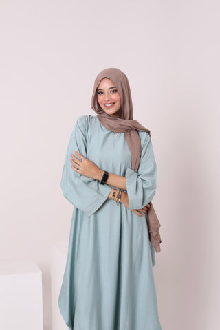 Buy light-blue Linen Dress 3775