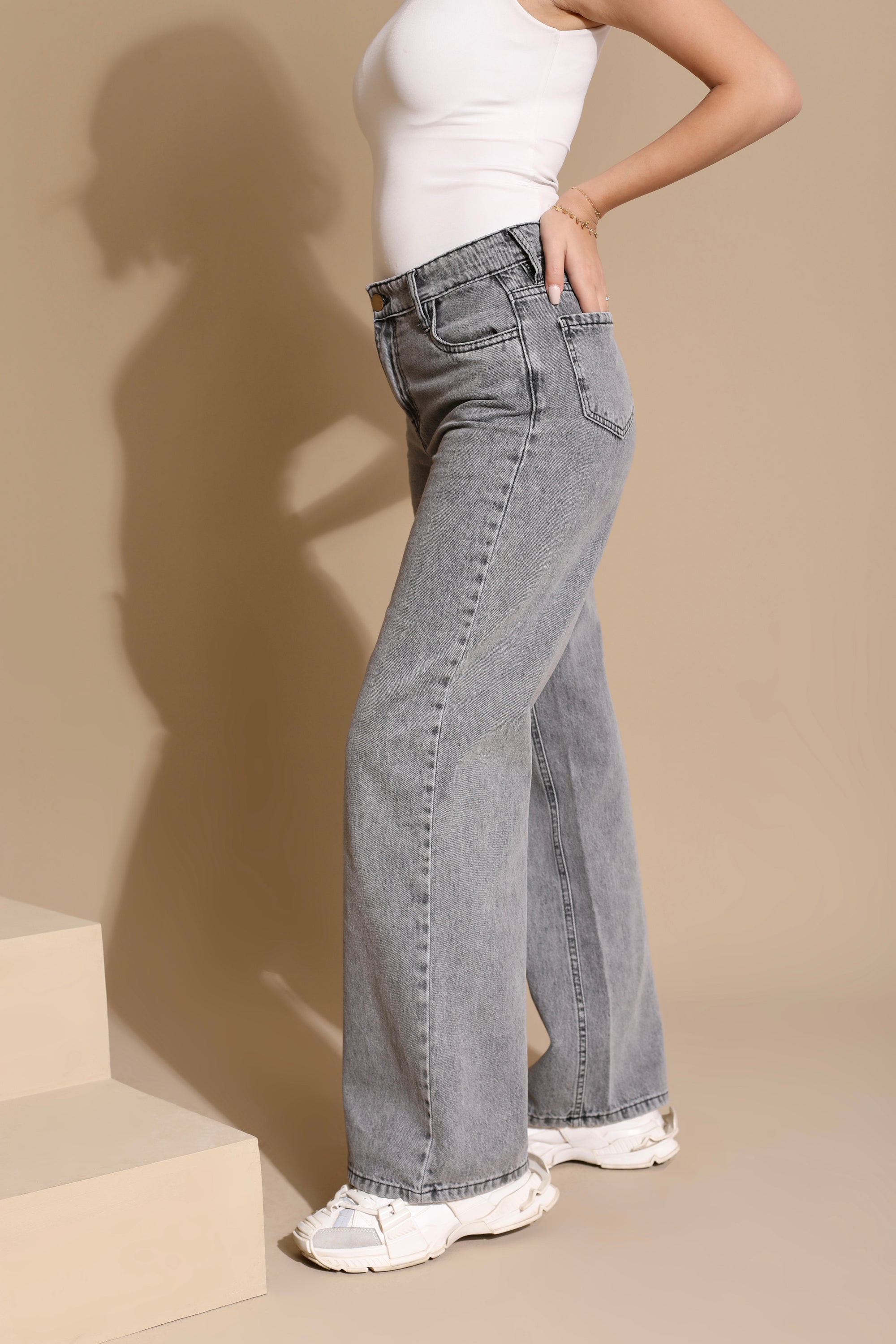 Jeans Wide Leg Pants J600