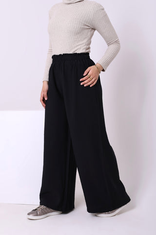 Buy black Linen Blend Pants 3811