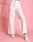 Wide Leg Gabardine Pants 3757