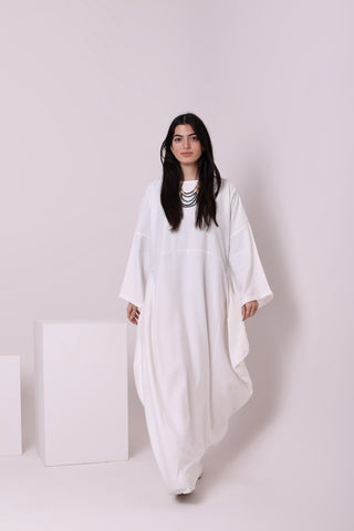 يشتري white Linen Dress 3775